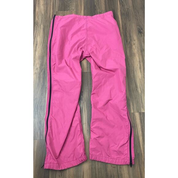 VTG Women LL Bean Freeport Maine USA nylon full zip-up windbreaker pants, M - Picture 3 of 4